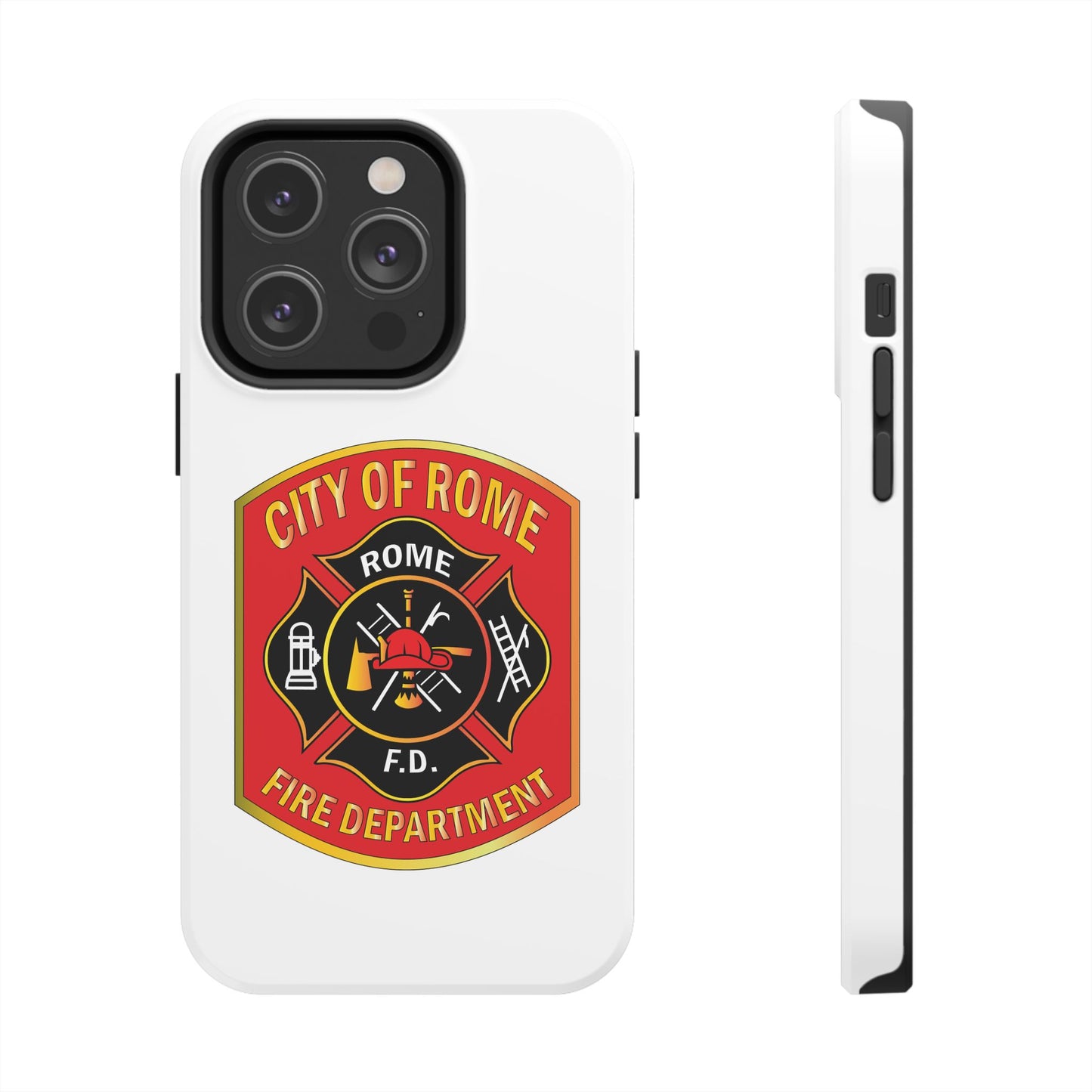 Rome Fire Department Tough Phone Case - Durable Protection with Pride