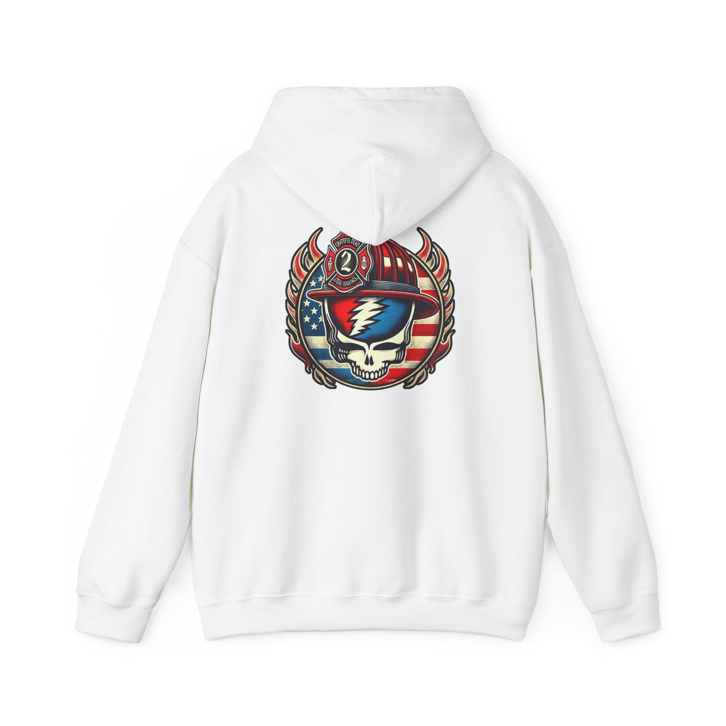 Vintage-Inspired Unisex Heavy Blend™ Hooded Sweatshirt with Retro Graphic Design