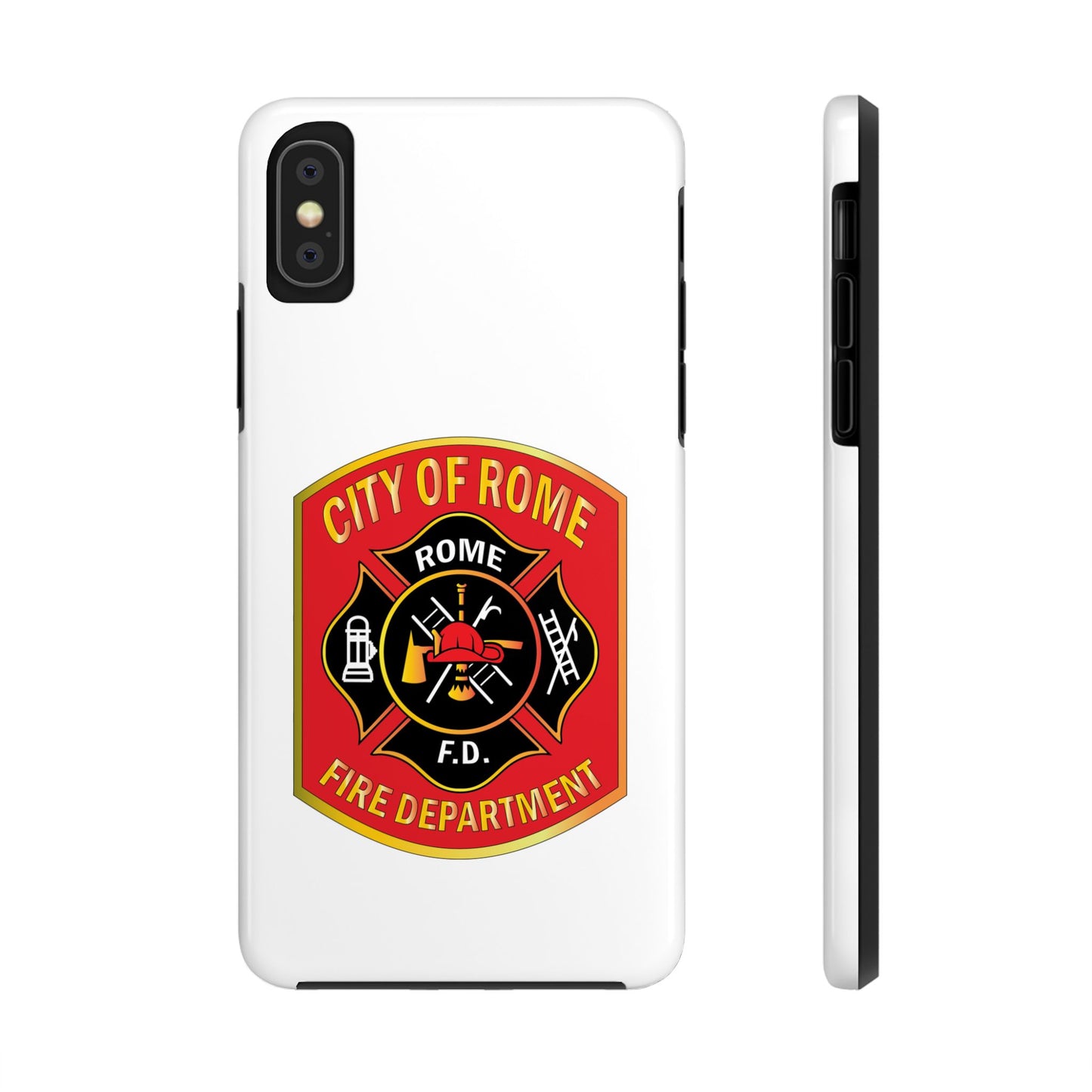 Rome Fire Department Tough Phone Case - Durable Protection with Pride