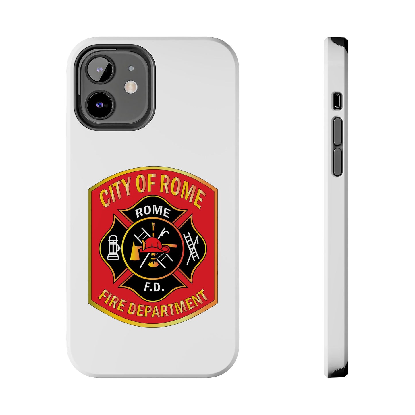 Rome Fire Department Tough Phone Case - Durable Protection with Pride