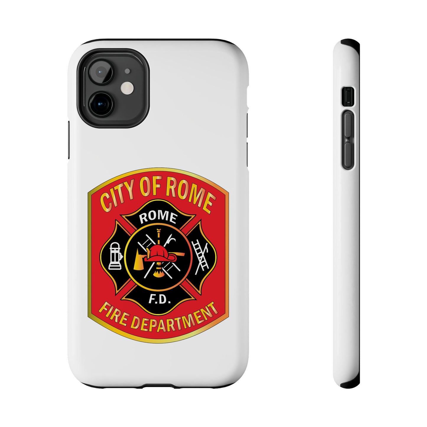 Rome Fire Department Tough Phone Case - Durable Protection with Pride