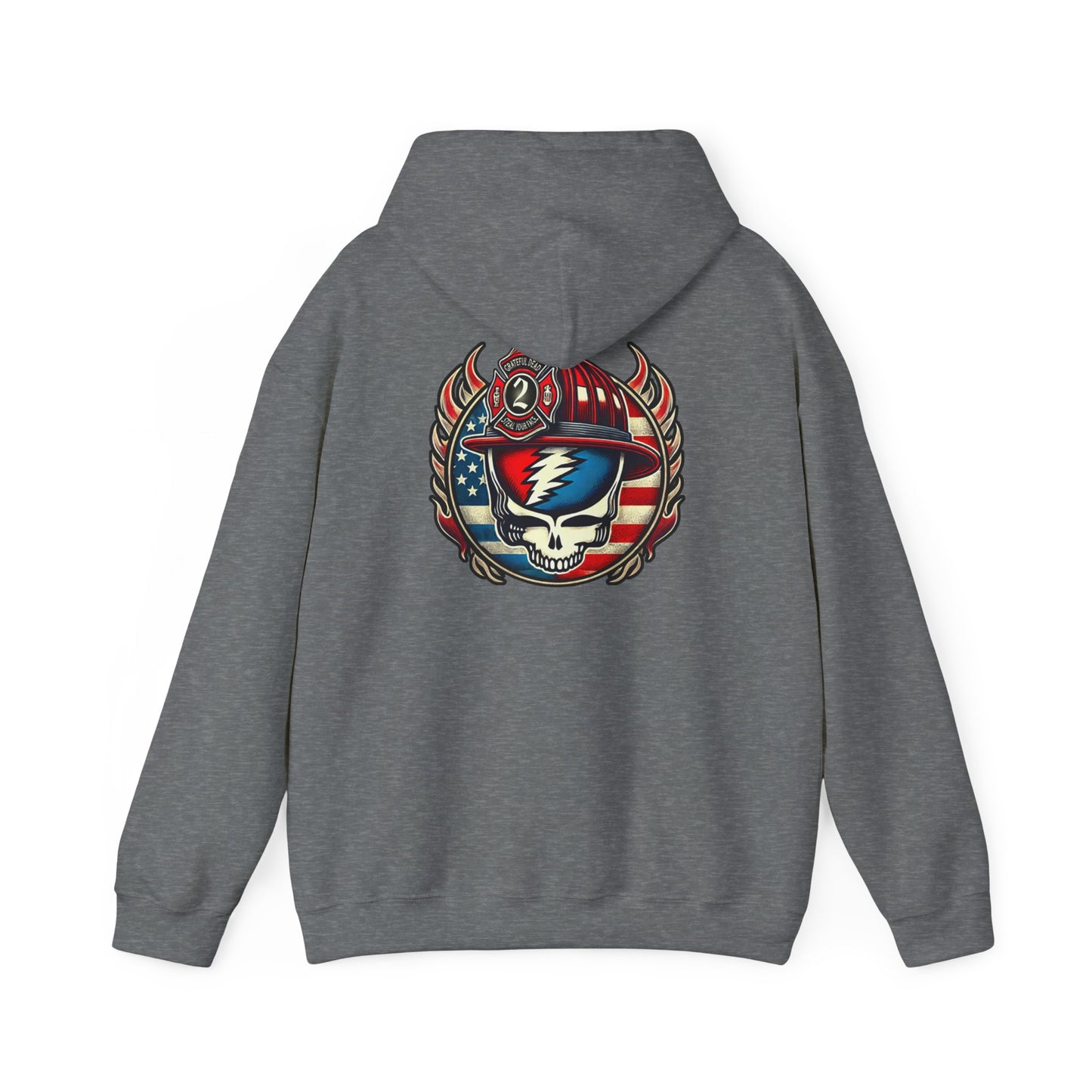 Vintage-Inspired Unisex Heavy Blend™ Hooded Sweatshirt with Retro Graphic Design