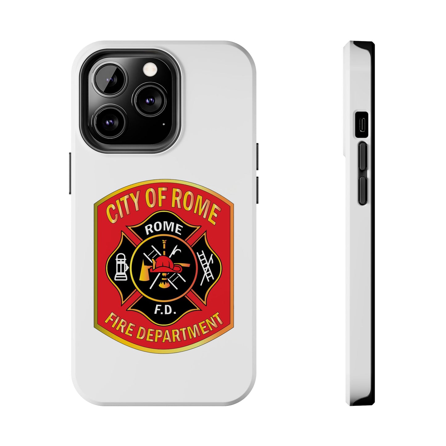 Rome Fire Department Tough Phone Case - Durable Protection with Pride