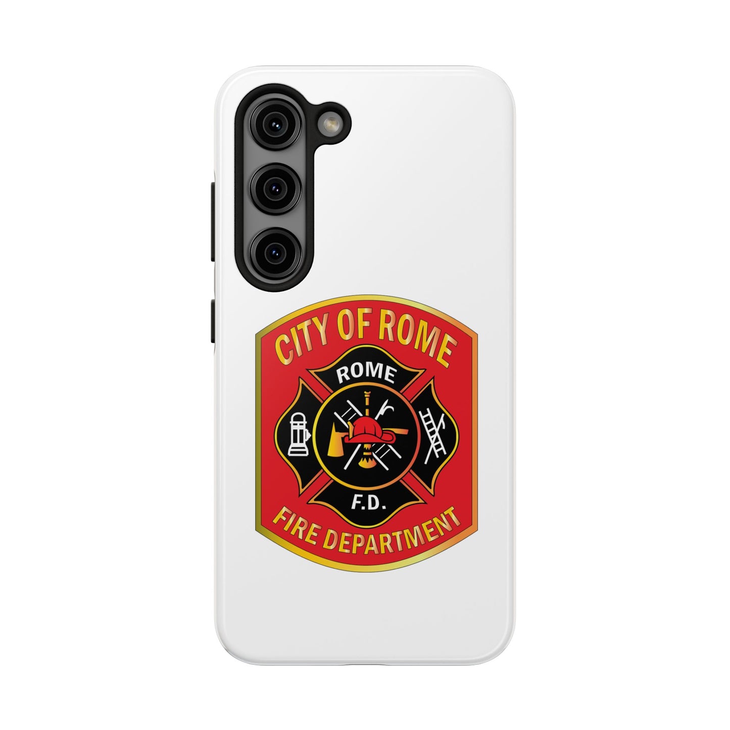 Rome Fire Department Tough Phone Case - Durable Protection with Pride