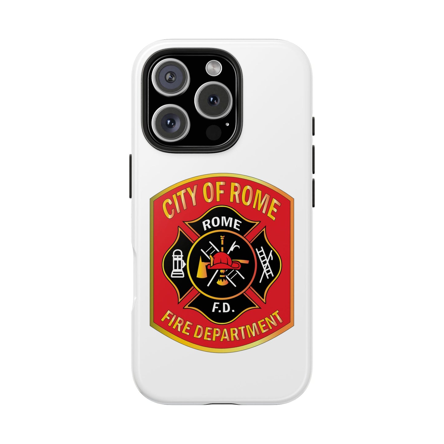 Rome Fire Department Tough Phone Case - Durable Protection with Pride