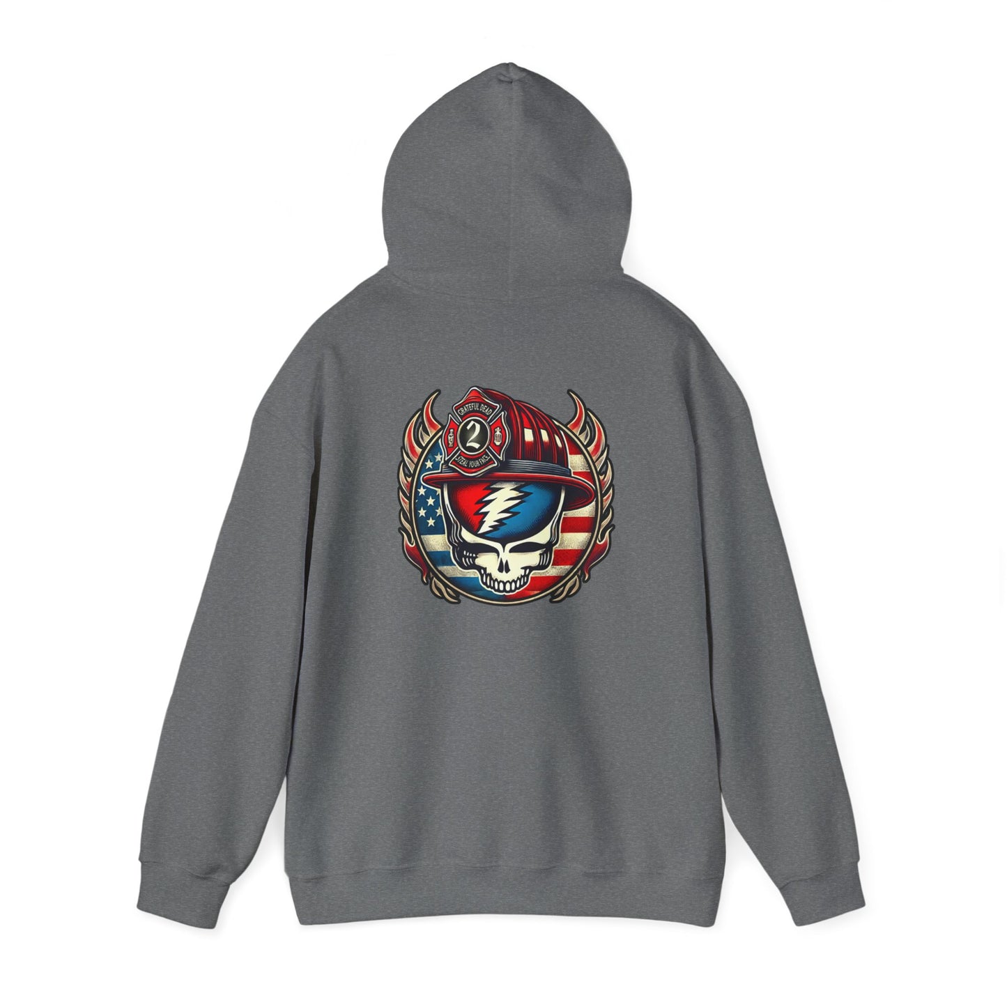 Vintage-Inspired Unisex Heavy Blend™ Hooded Sweatshirt with Retro Graphic Design