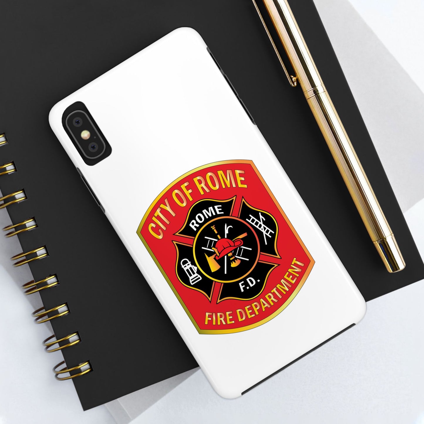 Rome Fire Department Tough Phone Case - Durable Protection with Pride