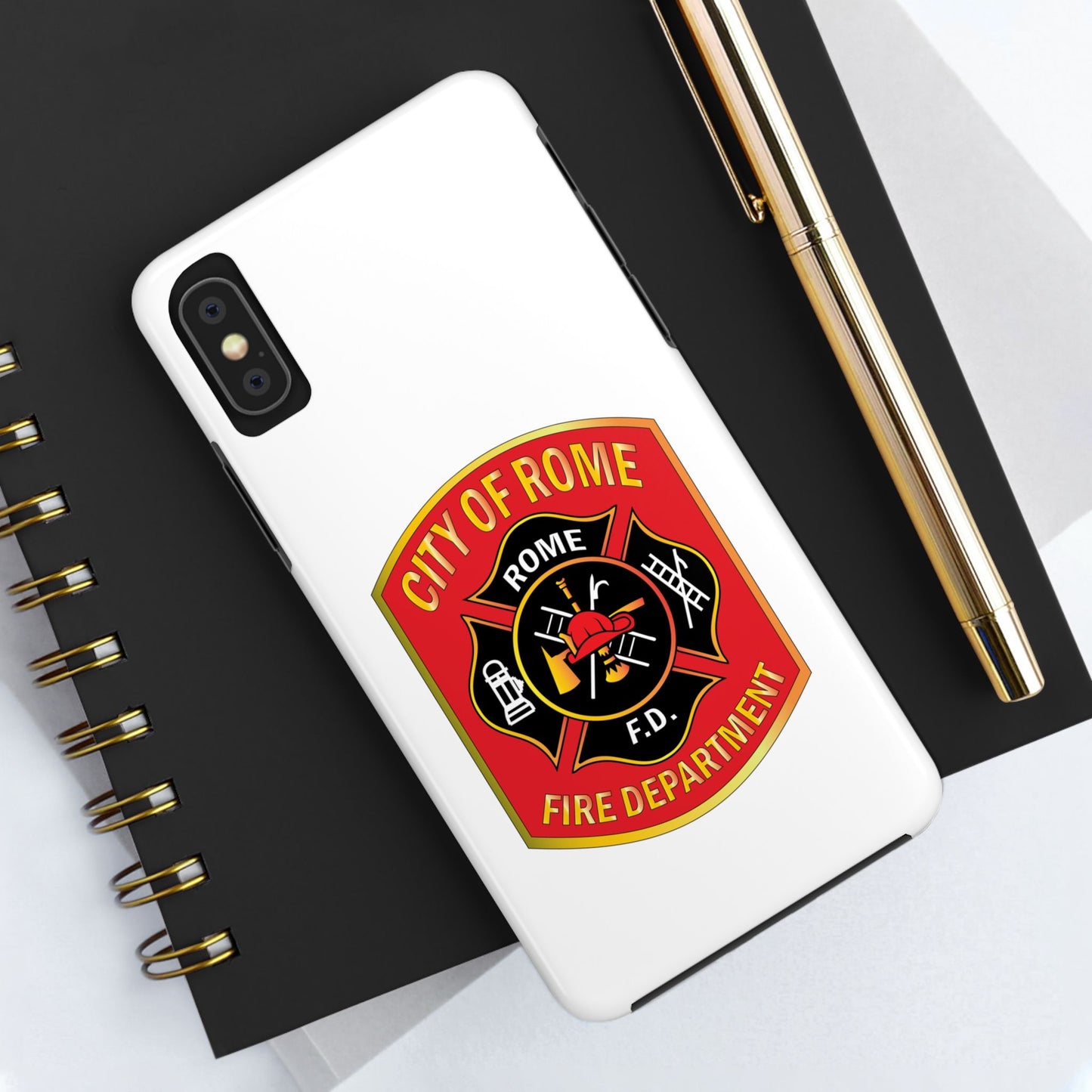 Rome Fire Department Tough Phone Case - Durable Protection with Pride