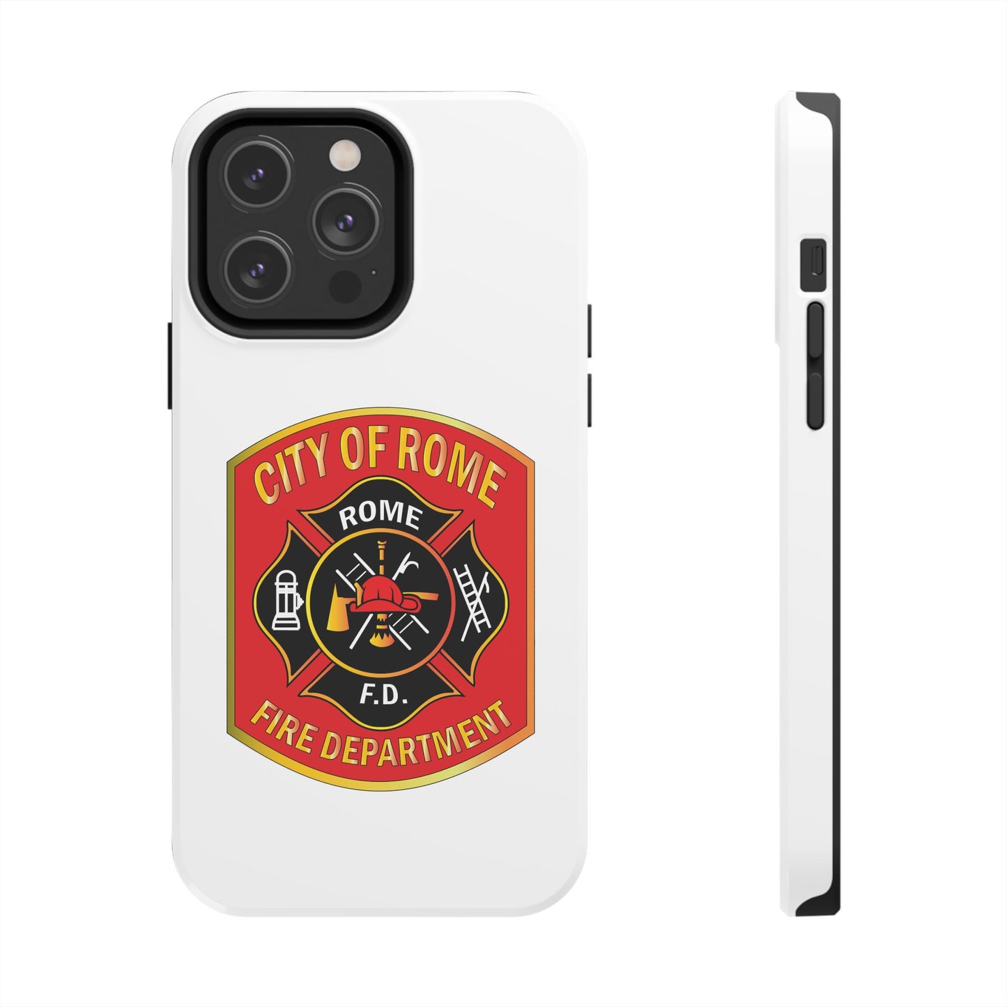 Rome Fire Department Tough Phone Case - Durable Protection with Pride