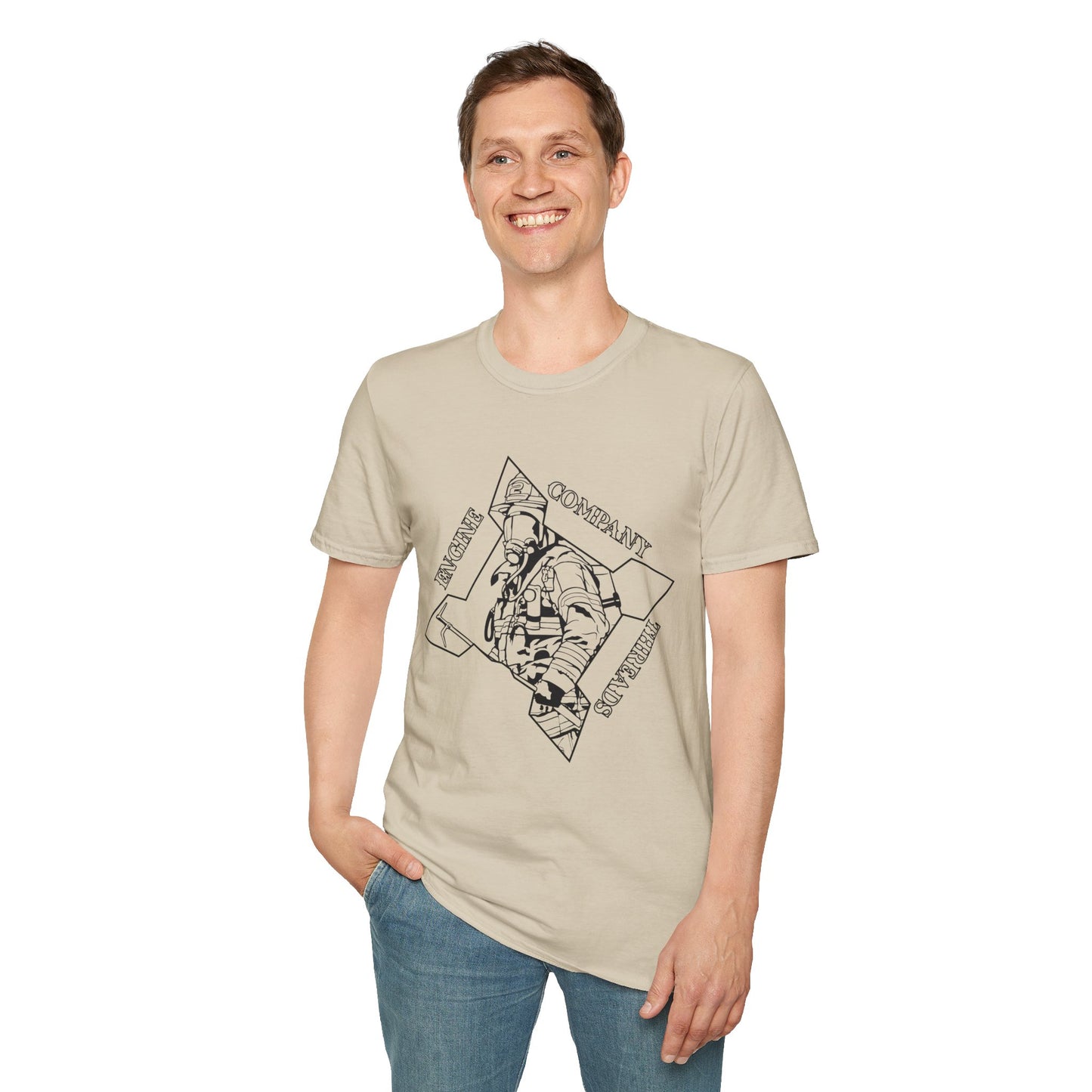 Firefighter Graphic Unisex T-Shirt - Support Your Local Fire Department