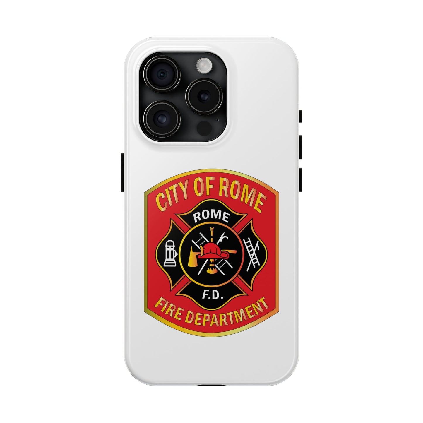 Rome Fire Department Tough Phone Case - Durable Protection with Pride