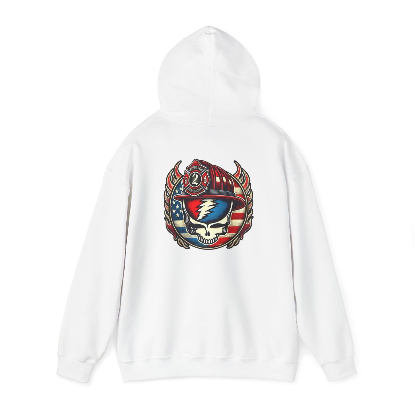 Vintage-Inspired Unisex Heavy Blend™ Hooded Sweatshirt with Retro Graphic Design