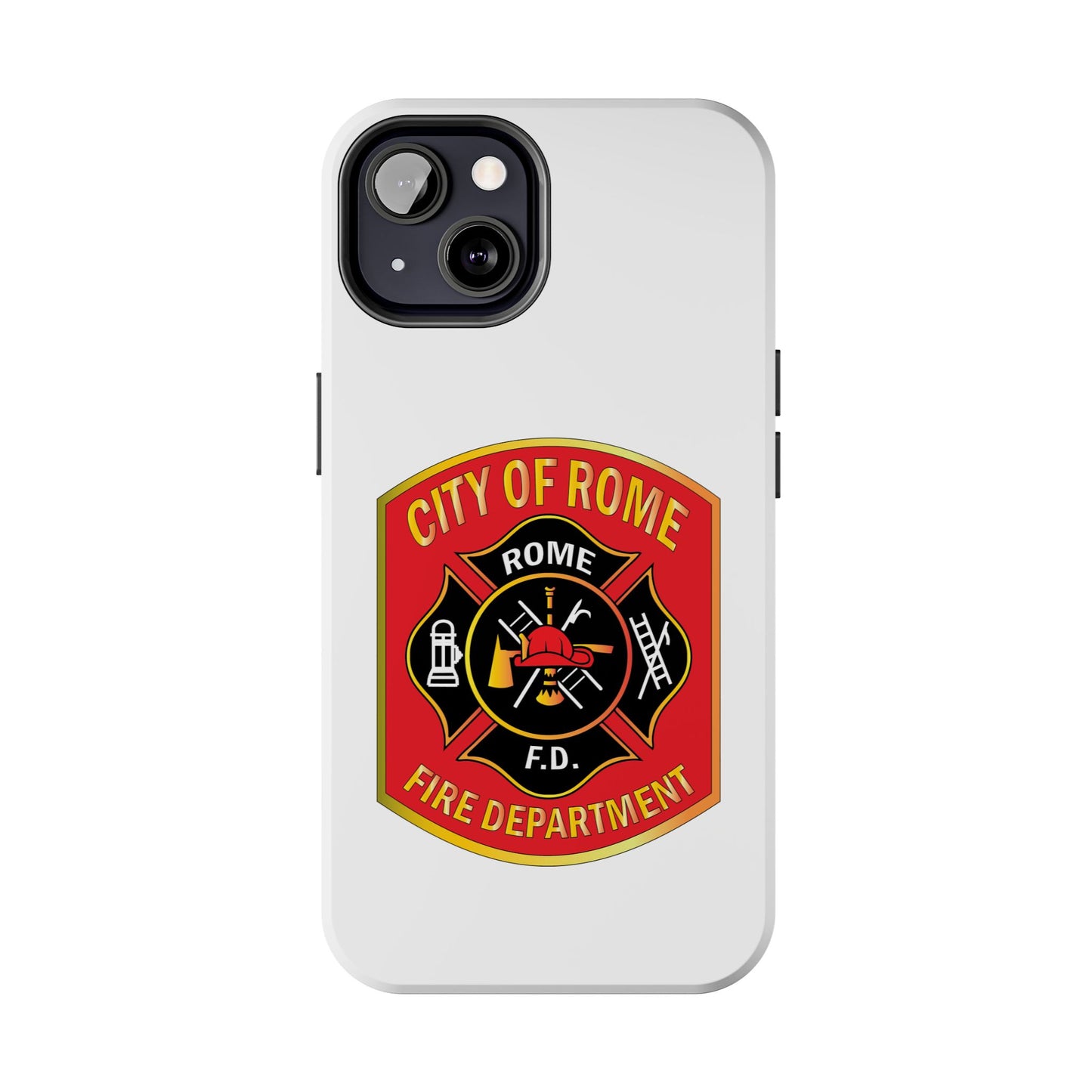 Rome Fire Department Tough Phone Case - Durable Protection with Pride