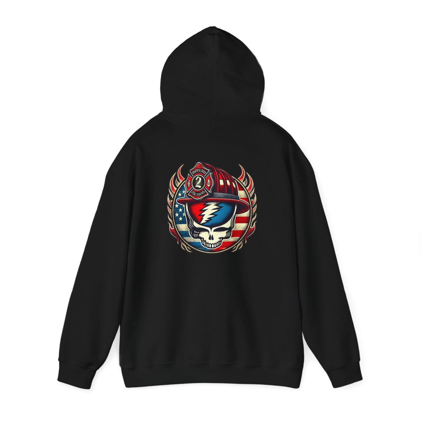 Vintage-Inspired Unisex Heavy Blend™ Hooded Sweatshirt with Retro Graphic Design