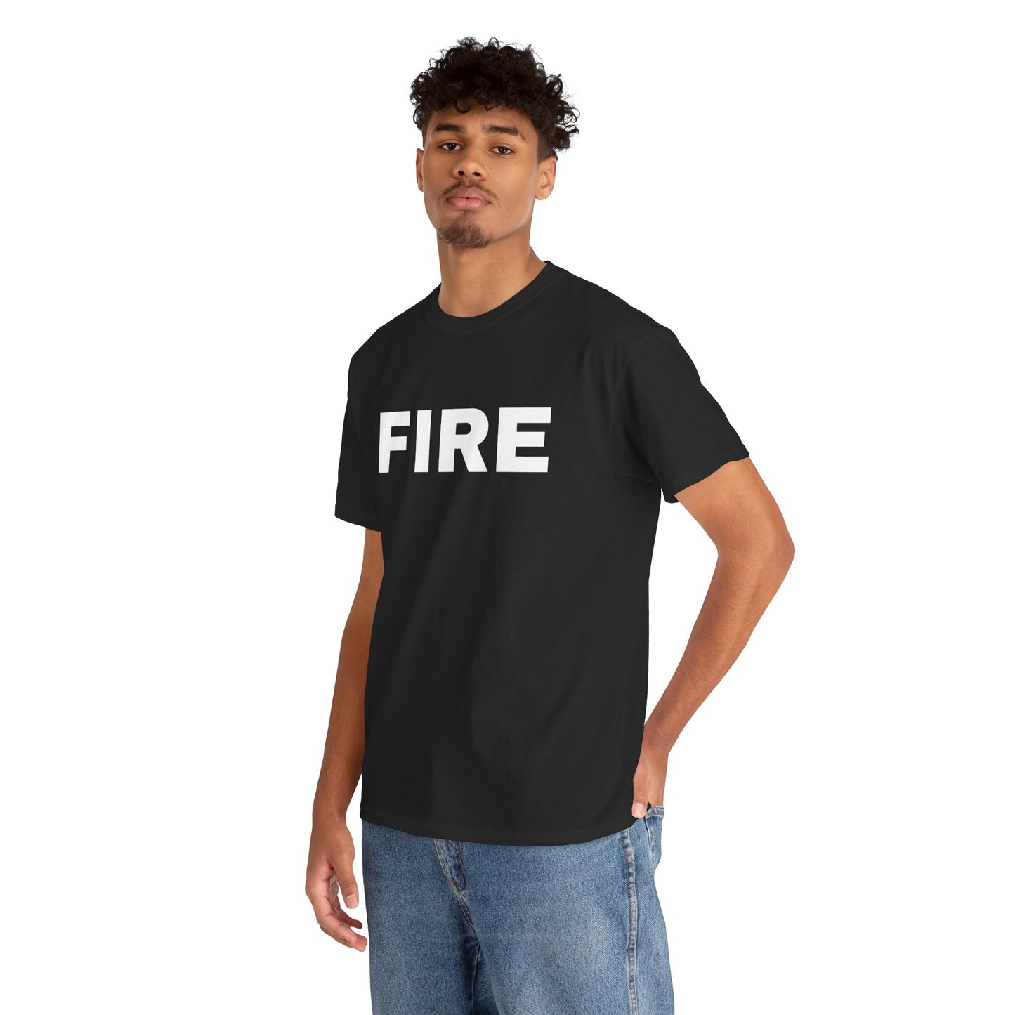 "Fire" Heavy Cotton Tee