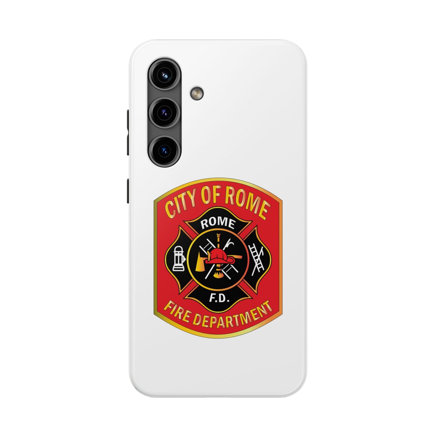 Rome Fire Department Tough Phone Case - Durable Protection with Pride