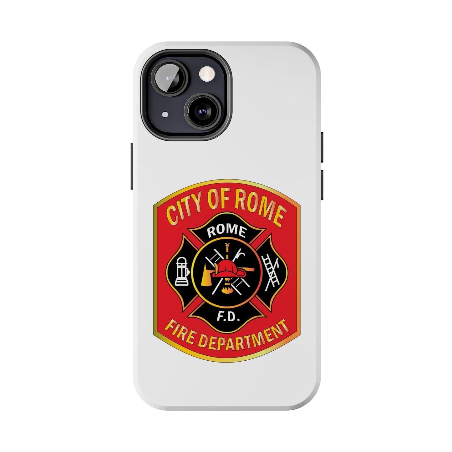 Rome Fire Department Tough Phone Case - Durable Protection with Pride