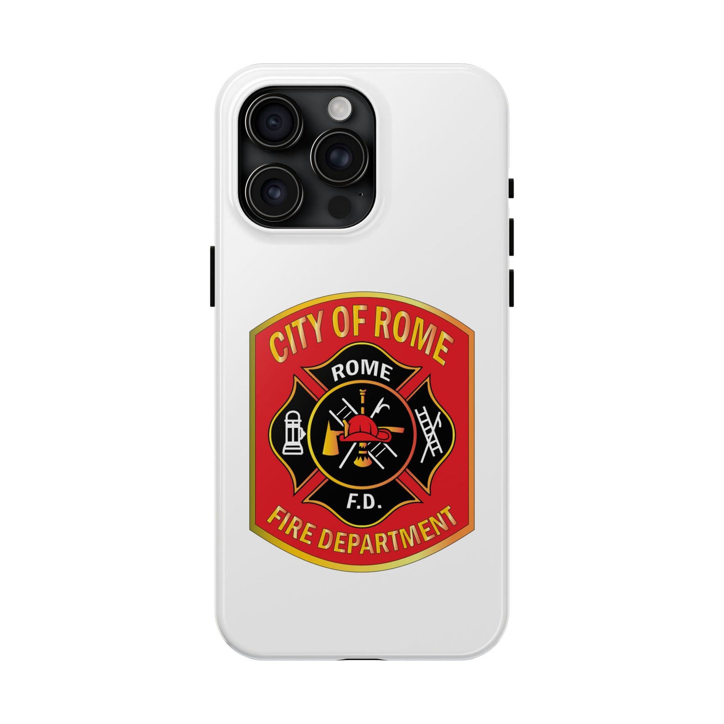 Rome Fire Department Tough Phone Case - Durable Protection with Pride